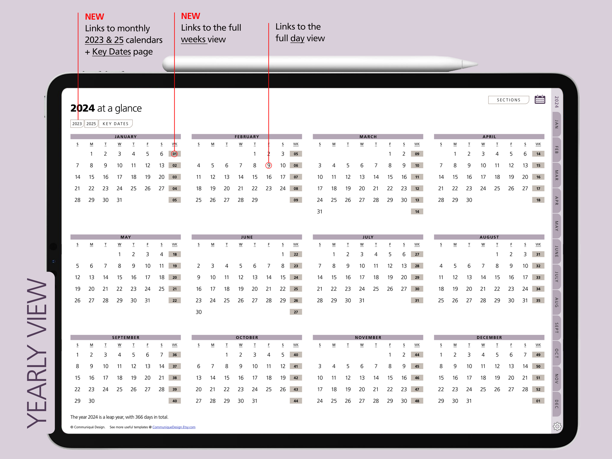 2024 Weekly Agenda to Print Week in View Monthly Planners Expenses  Printable PDF Files VERY COMPLETE -  Sweden